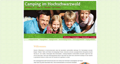 Desktop Screenshot of camping-im-hochschwarzwald.de